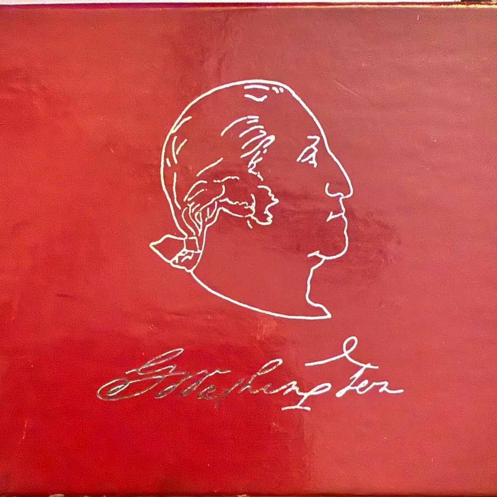 Red Box with Washington Profile